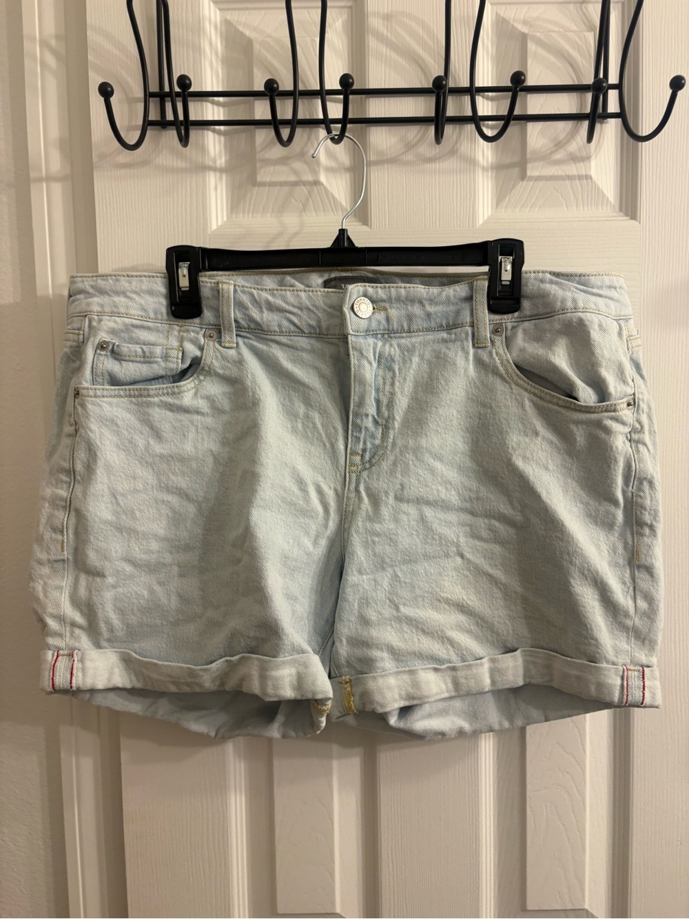 torrid Light Blue Cuffed Jean Shorts